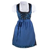 SALE% Bavarian Clothes Dirndl Damen Trachtenkleid Set 3 Teilig Bluse Schürze Gr 34 36 38 40 Baumwolle