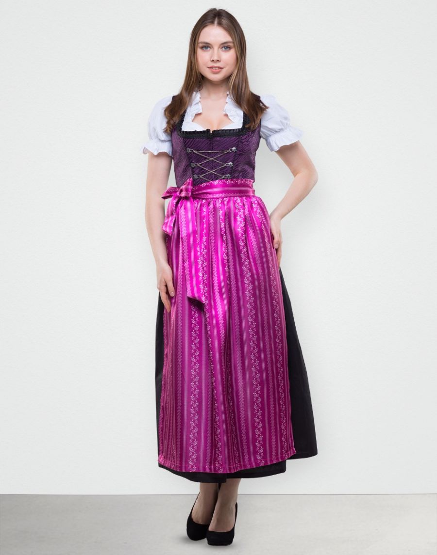 Dirndl Lang "Violetta" in Lila