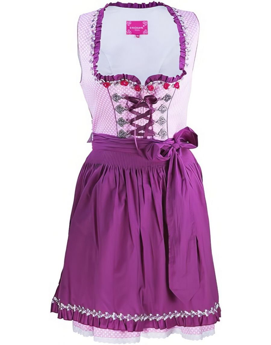 Krüger Dirndl *Sale Damendirndl Set Mädchendirndl Markendirndl 2tlg. Dirndl + Schürze